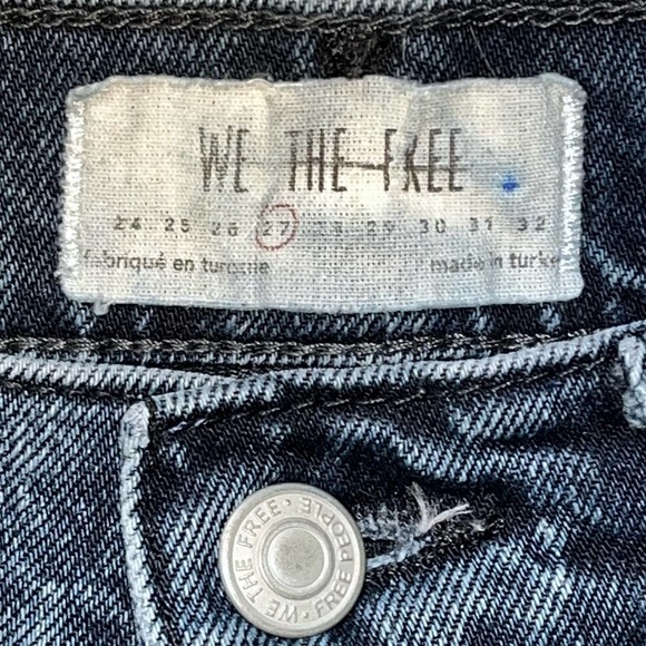 We The Free Stella Distressed Button Fly Skinny Jeans | Size 27 - Picture 8 of 9